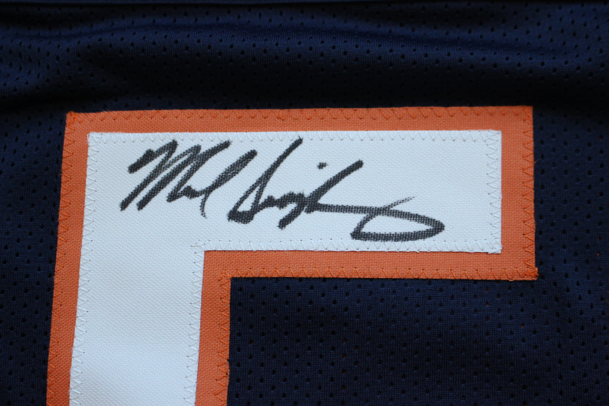 MIKE SINGLETARY CHICAGO BEARS SIGNED DARK NAVY JERSEY w/HOF 98 Baylor Bears BAS