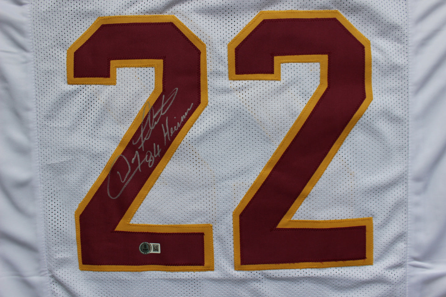 DOUG FLUTIE BOSTON COLLEGE EAGLES SIGNED HOME FOOTBALL JERSEY w/84Heisman Bills BAS COA