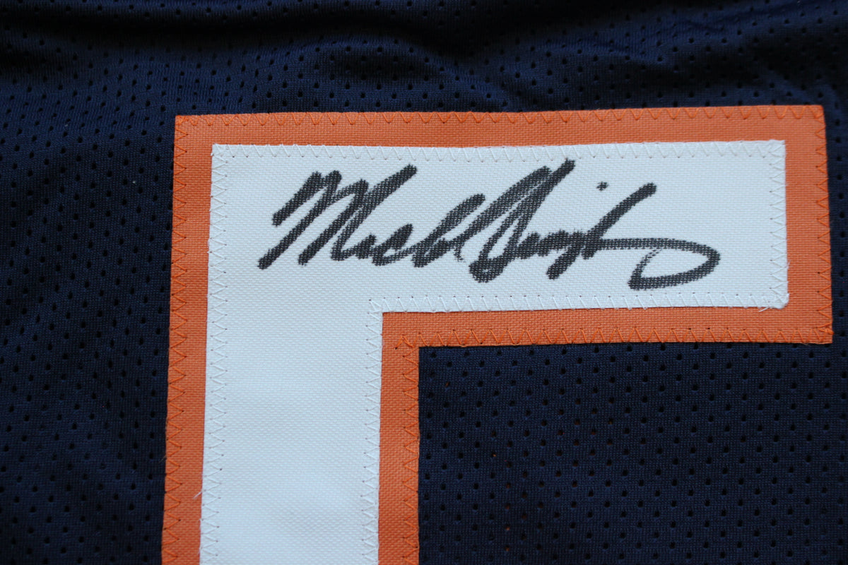MIKE SINGLETARY CHICAGO BEARS SIGNED DARK NAVY JERSEY w/HOF 98 Baylor Bears BAS