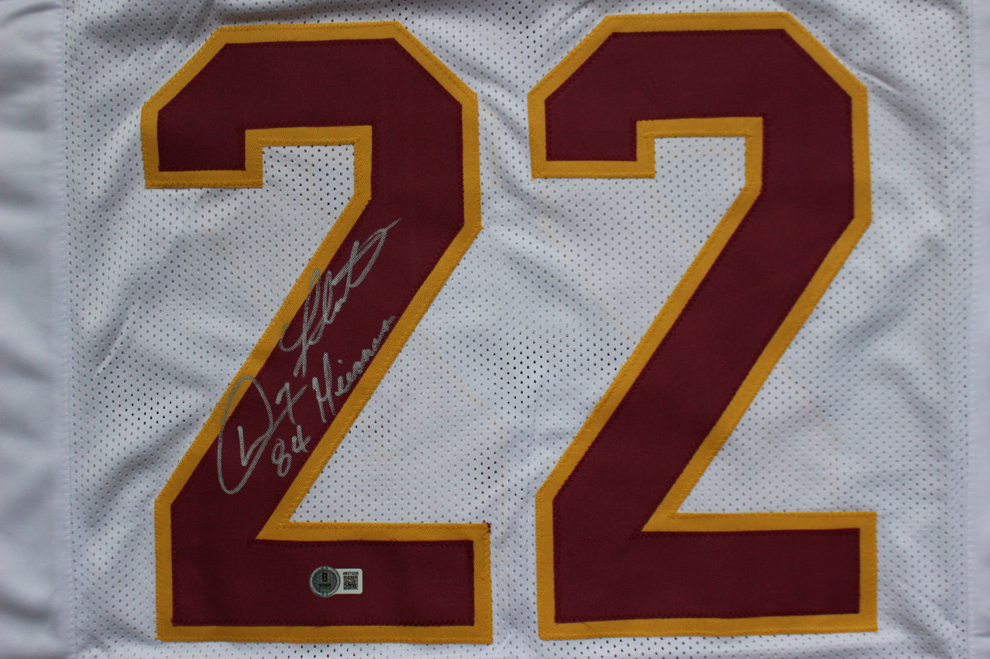 DOUG FLUTIE BOSTON COLLEGE EAGLES SIGNED HOME FOOTBALL JERSEY w/84Heisman Bills BAS COA