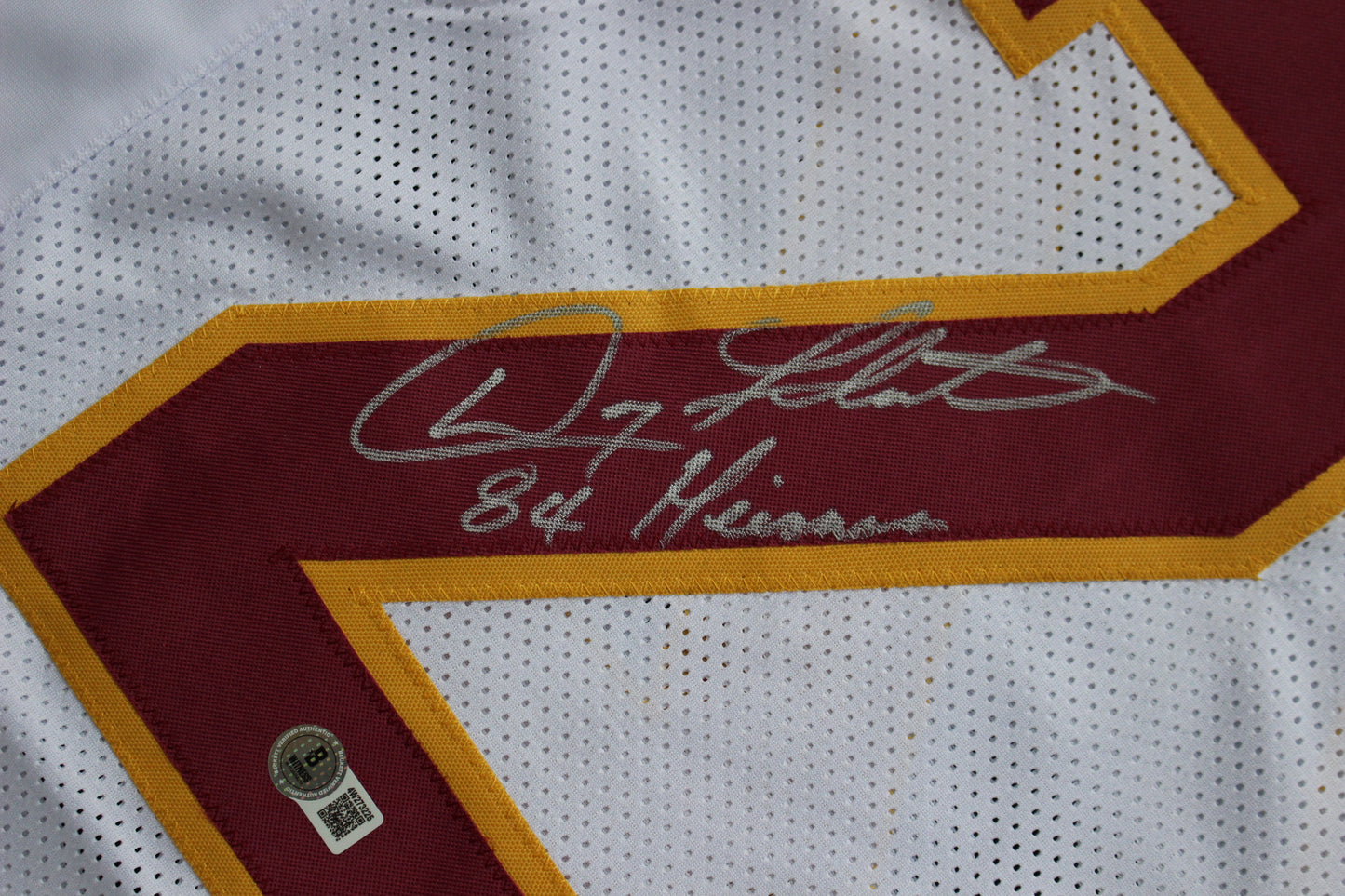 DOUG FLUTIE BOSTON COLLEGE EAGLES SIGNED HOME FOOTBALL JERSEY w/84Heisman Bills BAS COA