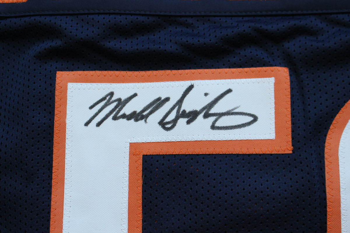 MIKE SINGLETARY CHICAGO BEARS SIGNED DARK NAVY JERSEY w/HOF 98 Baylor Bears BAS