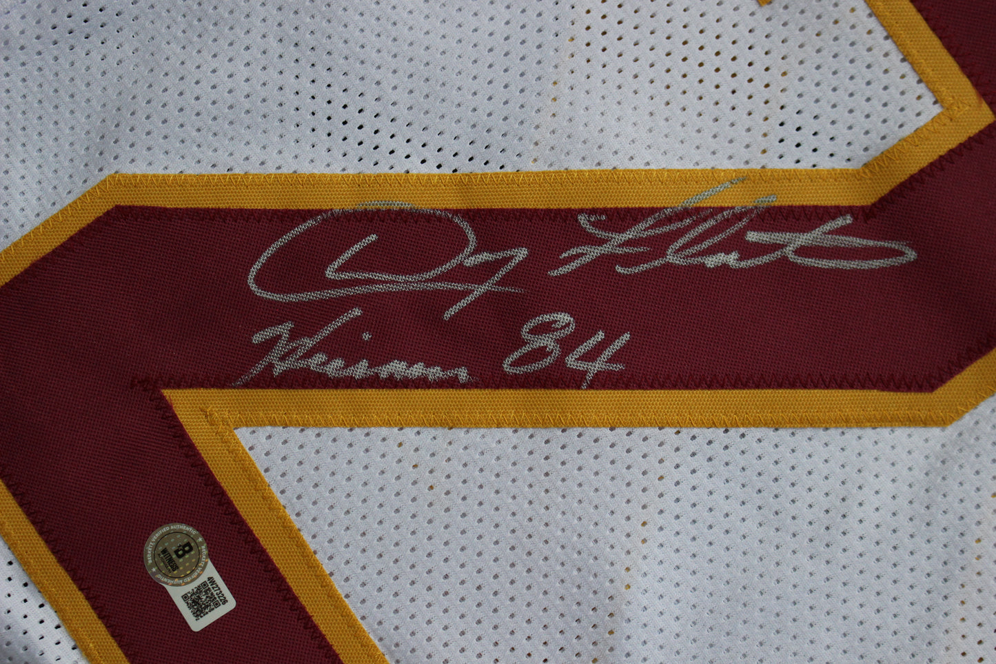 DOUG FLUTIE BOSTON COLLEGE EAGLES SIGNED HOME FOOTBALL JERSEY w/84Heisman Bills BAS COA