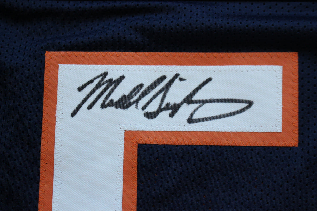 MIKE SINGLETARY CHICAGO BEARS SIGNED DARK NAVY JERSEY w/HOF 98 Baylor Bears BAS