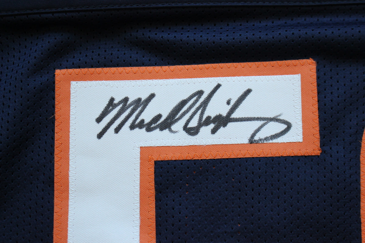 MIKE SINGLETARY CHICAGO BEARS SIGNED DARK NAVY JERSEY w/HOF 98 Baylor Bears BAS