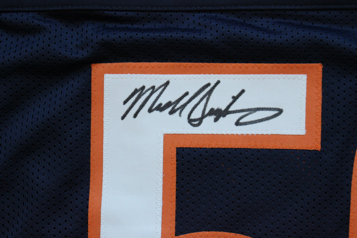 MIKE SINGLETARY CHICAGO BEARS SIGNED DARK NAVY JERSEY w/HOF 98 Baylor Bears BAS