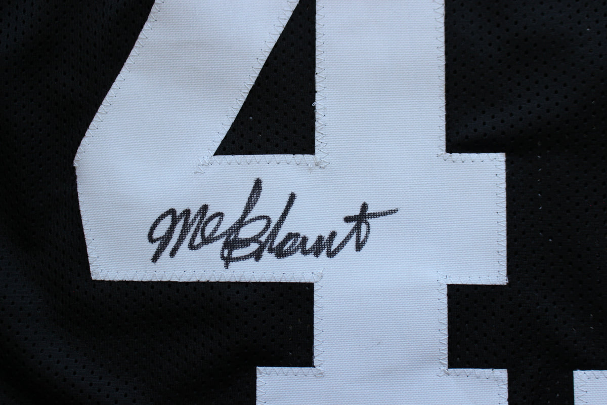 MEL BLOUNT PITTSBURGH STEELERS SIGNED BLACK JERSEY BAS COA