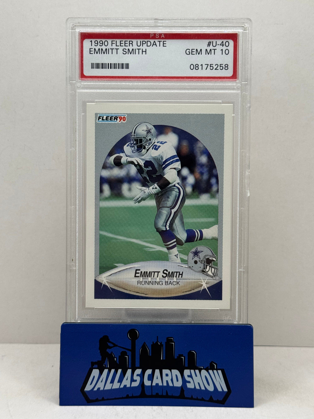 1990 Fleer Update #U-40 Emmitt Smith PSA 10