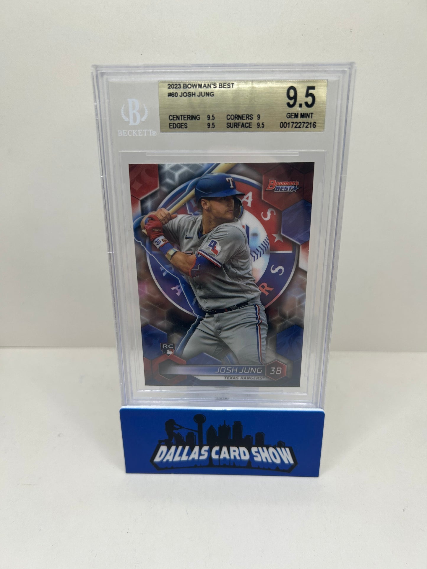 2023 Bowman's Best #60 Josh Jung BGS 9.5