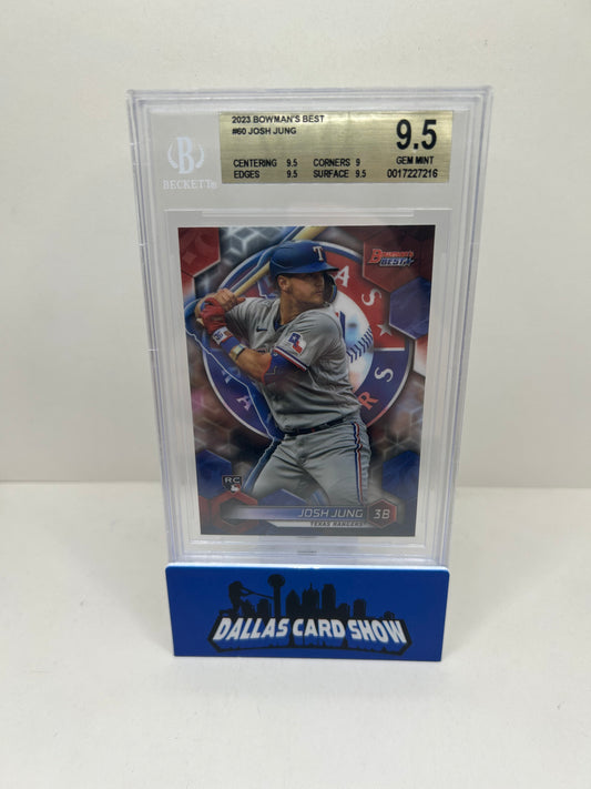 2023 Bowman's Best #60 Josh Jung BGS 9.5