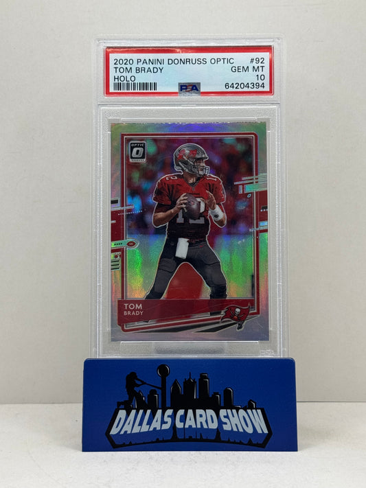 2020 Panini Optic #92 Tom Brady Holo PSA 10