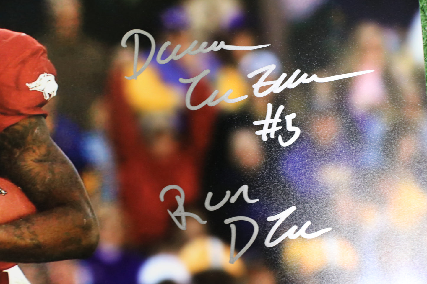 DARREN McFADDEN SIGNED ARKANSAS RAZORBACKS SIGNED 16x20 Photo RUN DMC BAS