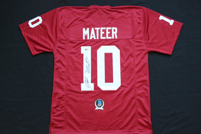 JOHN MATEER OKLAHOMA OU SOONERS SIGNED JERSEY BAS
