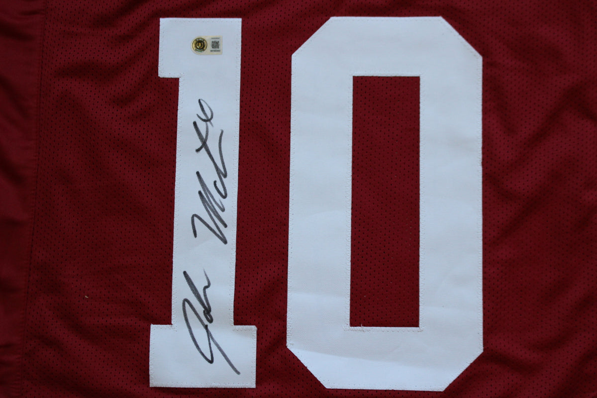 JOHN MATEER OKLAHOMA OU SOONERS SIGNED JERSEY BAS