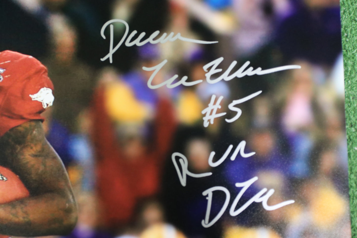 DARREN McFADDEN SIGNED ARKANSAS RAZORBACKS SIGNED 16x20 Photo RUN DMC BAS