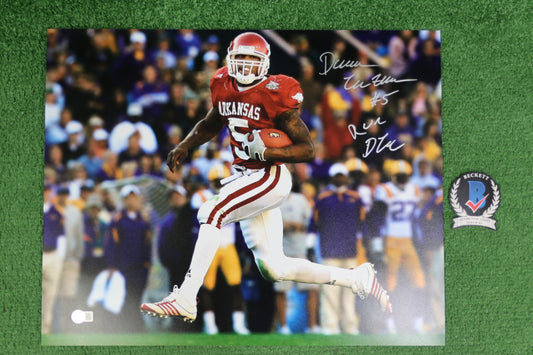 DARREN McFADDEN SIGNED ARKANSAS RAZORBACKS SIGNED 16x20 Photo RUN DMC BAS