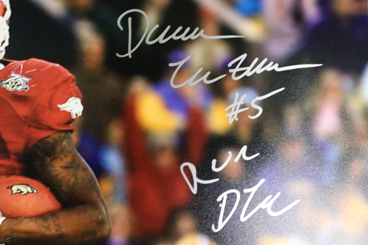 DARREN McFADDEN SIGNED ARKANSAS RAZORBACKS SIGNED 16x20 Photo RUN DMC BAS