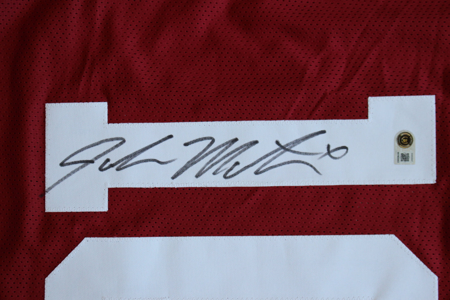 JOHN MATEER OKLAHOMA OU SOONERS SIGNED JERSEY BAS