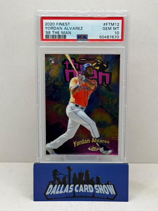 2020 Finest #FTM12 Yordan Alvarez 98 The Man PSA 10