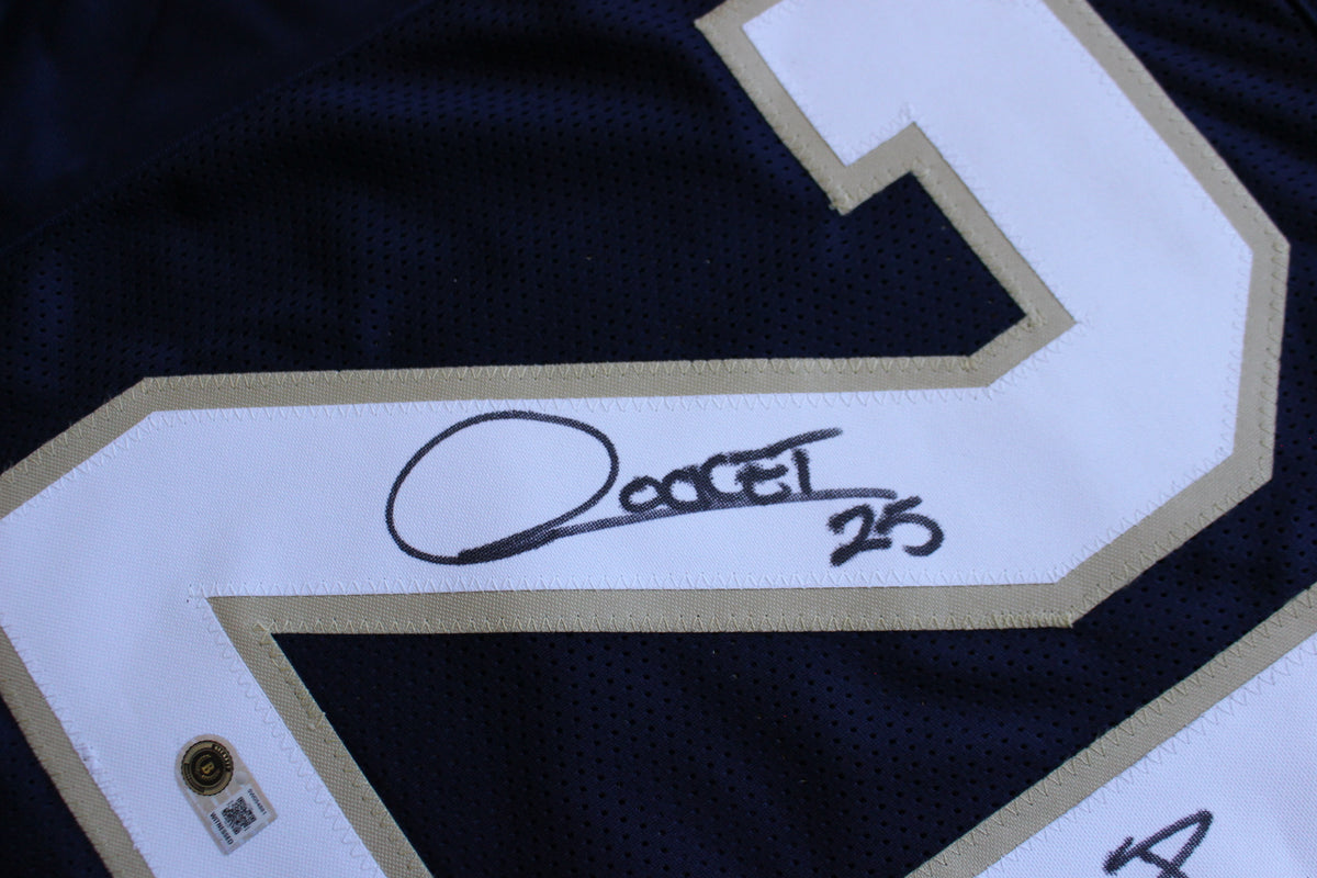 RAGHIB ROCKET ISMAIL NOTRE DAME FIGHTING IRISH SIGNED JERSEY wPLAYLIKEA BAS