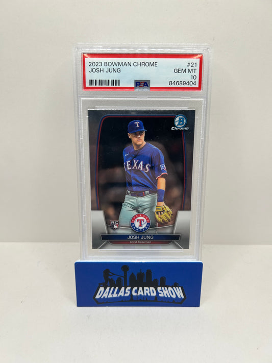 2023 Bowman Chrome #21 Josh Jung PSA 10