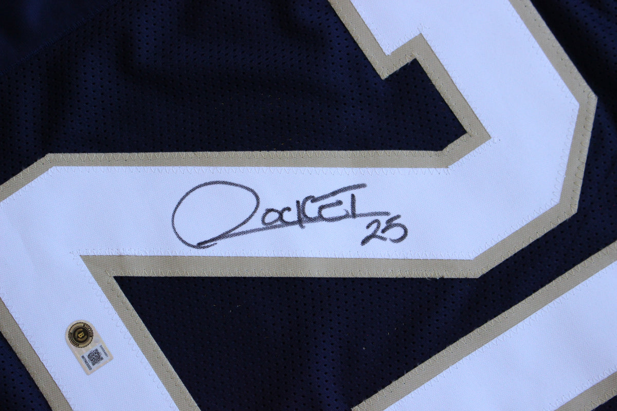 RAGHIB ROCKET ISMAIL NOTRE DAME FIGHTING IRISH SIGNED JERSEY w1988NatChamps BAS