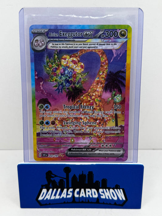 2024 Pokemon - Alolan Exeggutor ex SIR - 242/191 Surging Sparks