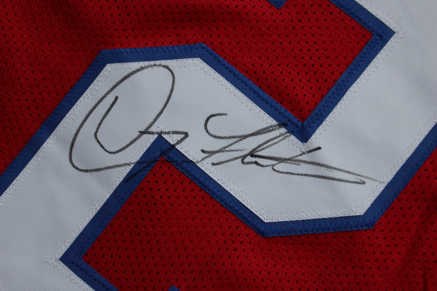 DOUG FLUTIE NEW ENGLAND PATRIOTS SIGNED FOOTBALL JERSEY Boston College Bills BAS COA