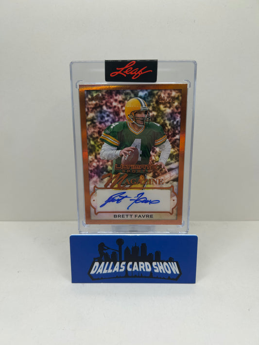 2024 LEAF ULTIMATE BRETT FAVRE SPORTS MAGAZINE AUTO /20 PACKERS