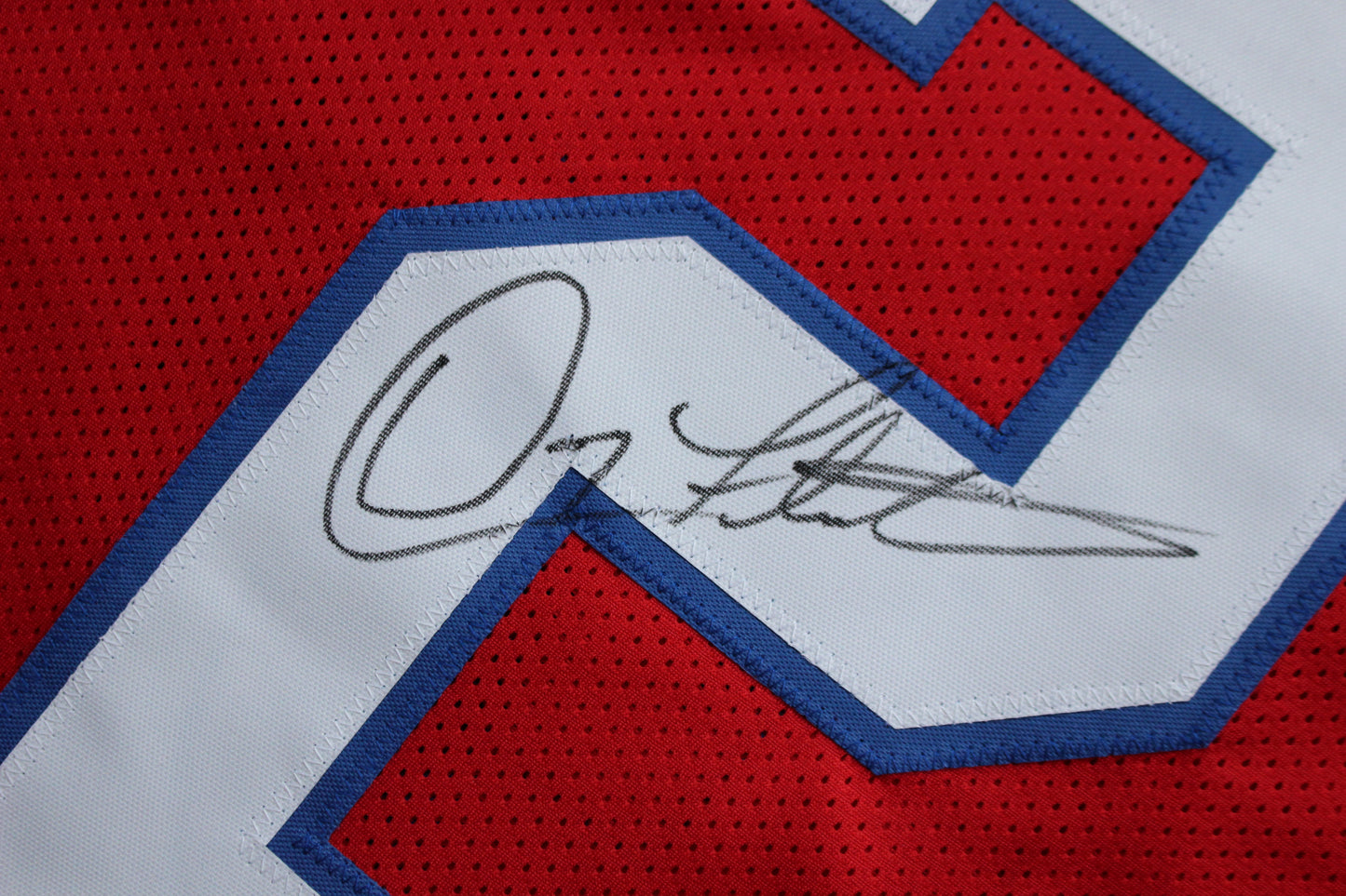DOUG FLUTIE NEW ENGLAND PATRIOTS SIGNED FOOTBALL JERSEY Boston College Bills BAS COA