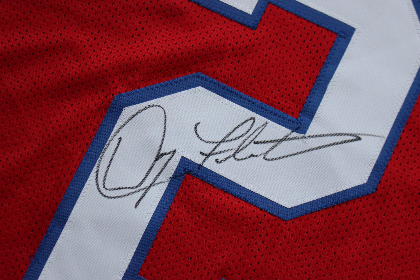 DOUG FLUTIE NEW ENGLAND PATRIOTS SIGNED FOOTBALL JERSEY Boston College Bills BAS COA