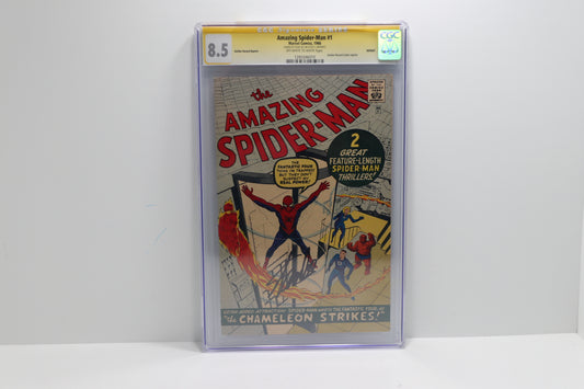 Amazing Spider Man 1 Reprint Signed by Stan Lee CGC 8.5