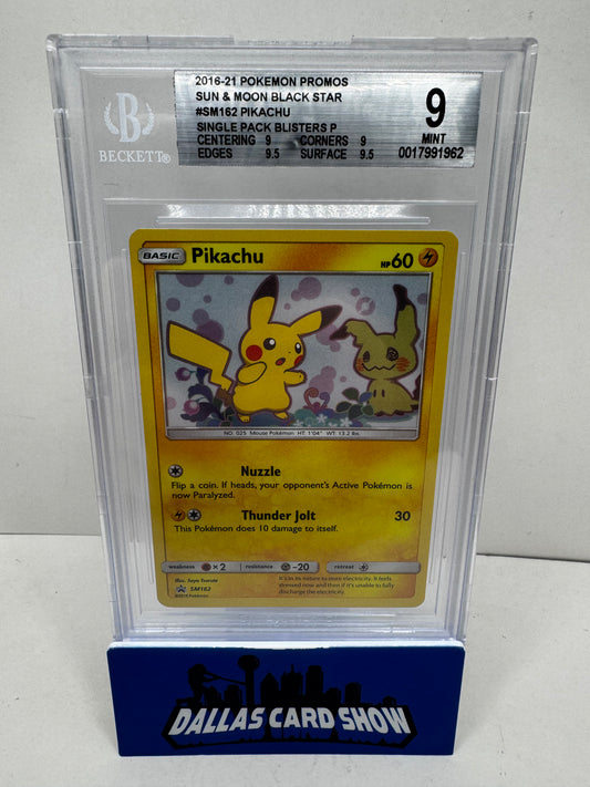2023 Pokemon - Pikachu Holo BGS 9 - SM126 Black Star Promo