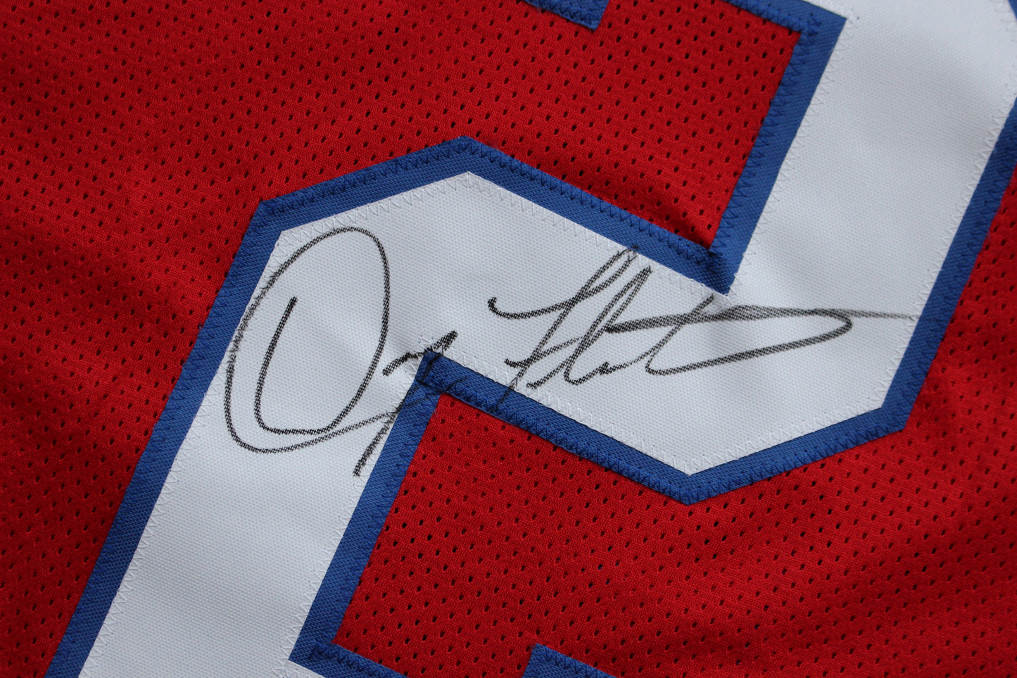 DOUG FLUTIE NEW ENGLAND PATRIOTS SIGNED FOOTBALL JERSEY Boston College Bills BAS COA