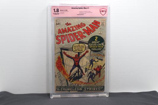 Amazing Spider man 1 Signed by Stan Lee CBCS 1.8
