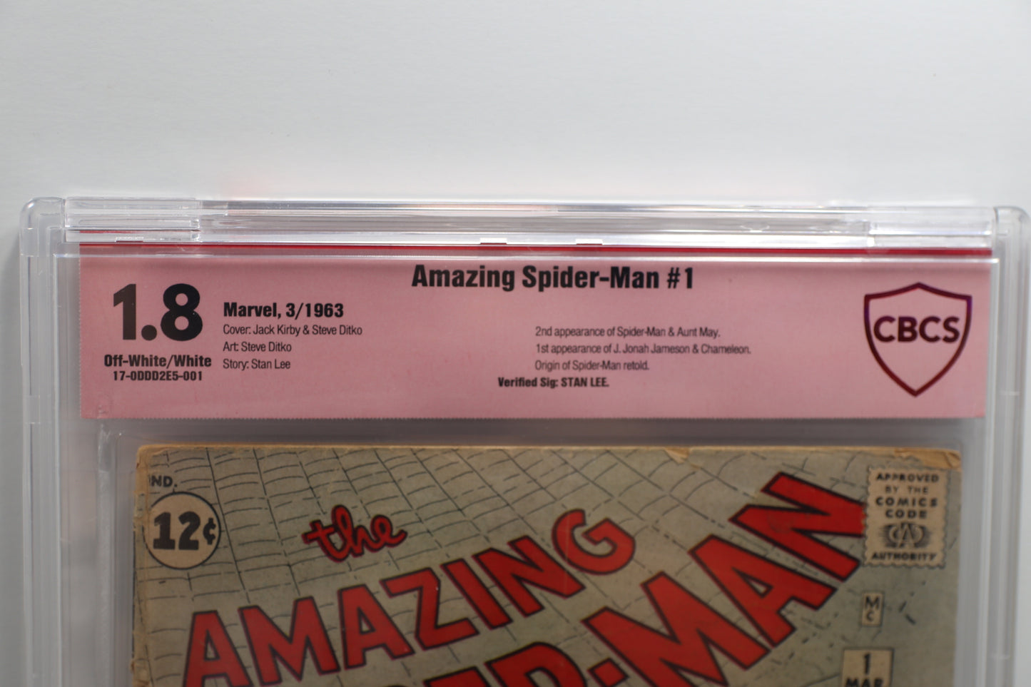 Amazing Spider man 1 Signed by Stan Lee CBCS 1.8