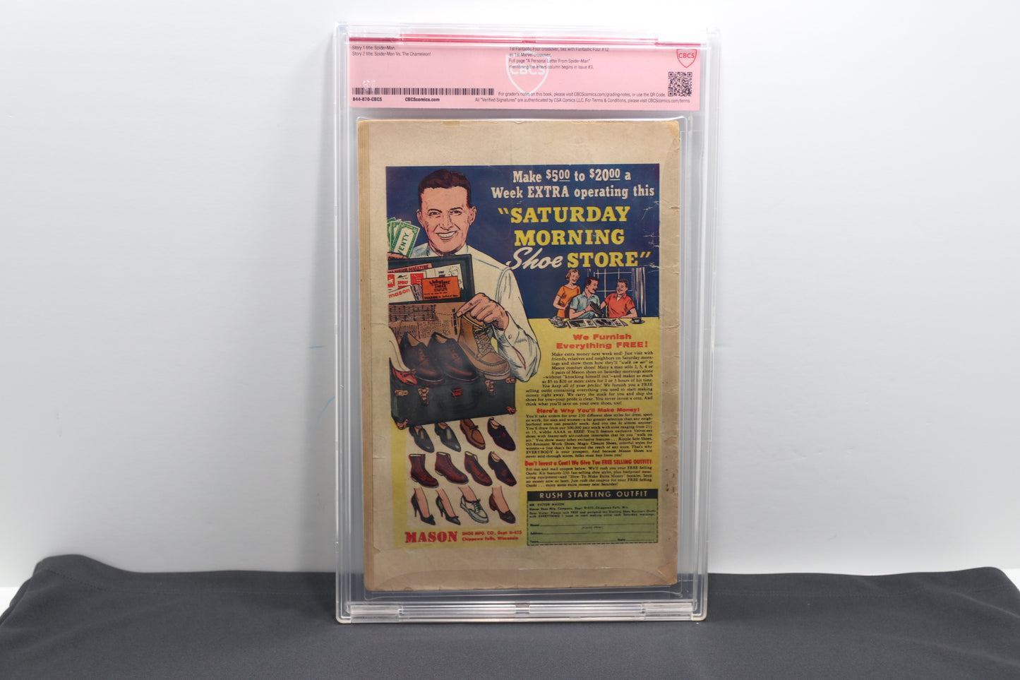 Amazing Spider man 1 Signed by Stan Lee CBCS 1.8