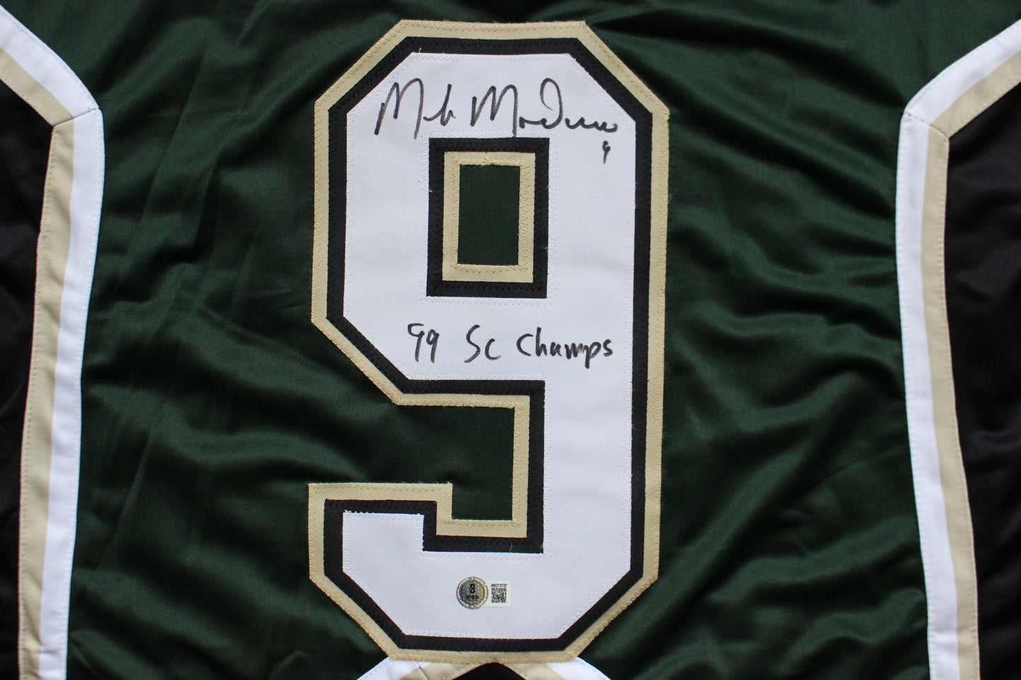 MIKE MODANO DALLAS STARS SIGNED HOCKEY JERSEY w/99 SC Champs BAS COA