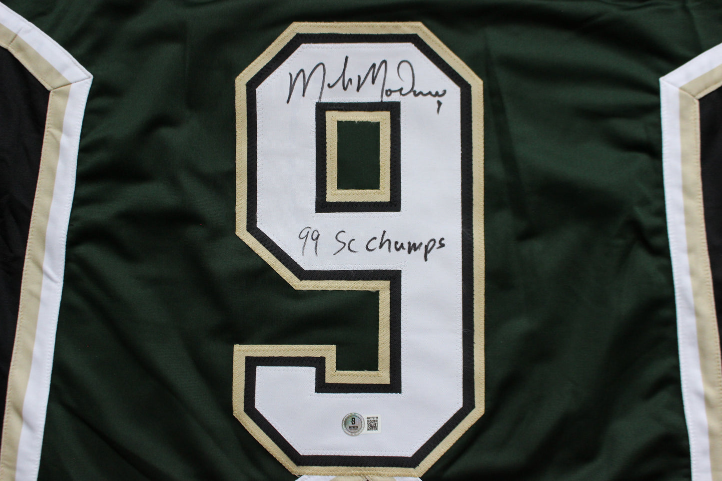 MIKE MODANO DALLAS STARS SIGNED HOCKEY JERSEY w/99 SC Champs BAS COA