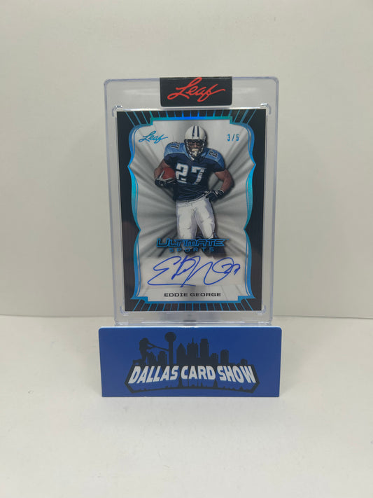 2024 Leaf Ultimate Sports Eddie George Purple Auto /5