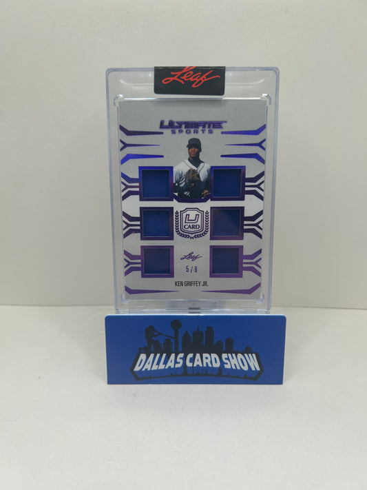 Ken Griffey Jr. 2024 Leaf Ultimate Sports 6 Piece GAME USED Relic Patch /8