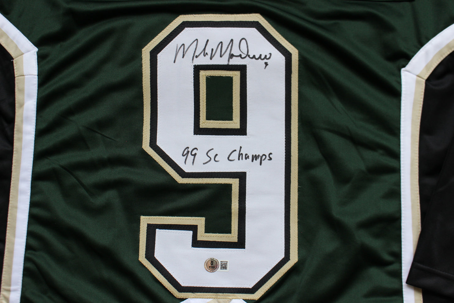 MIKE MODANO DALLAS STARS SIGNED HOCKEY JERSEY w/99 SC Champs BAS COA