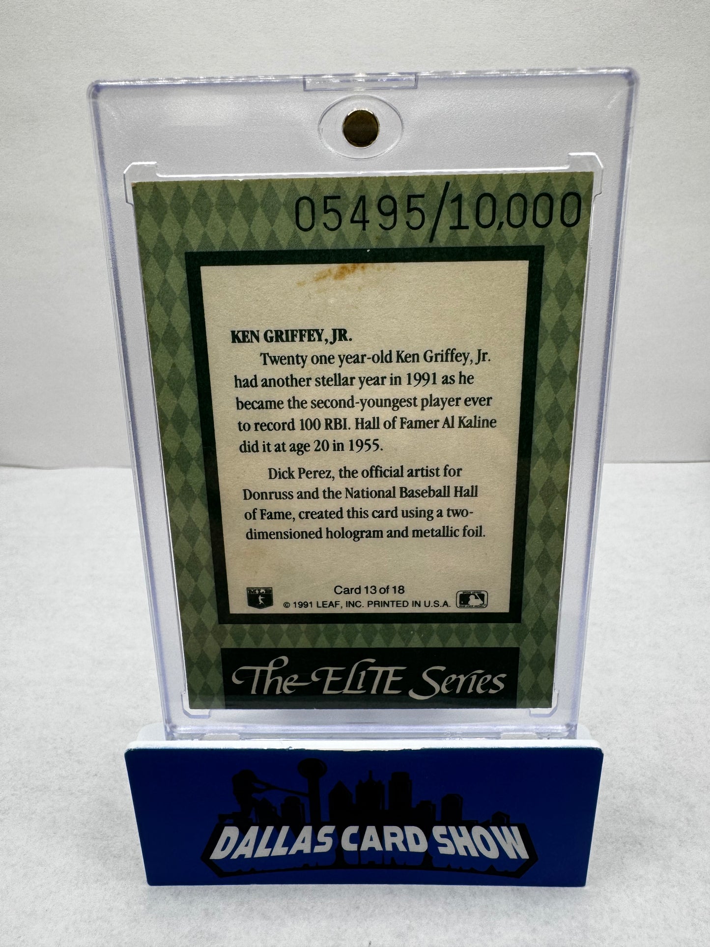 1992 Donruss Elite Series #13 Ken Griffey Jr. #05495/10000
