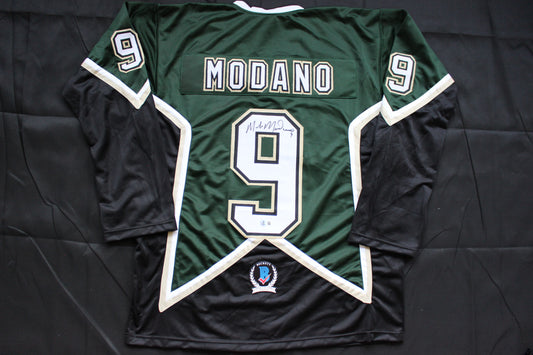 MIKE MODANO DALLAS STARS SIGNED HOCKEY JERSEY w/99 SC Champs BAS COA