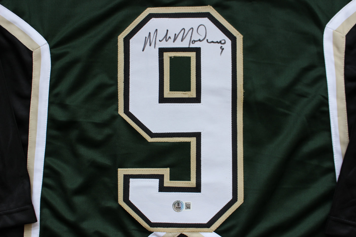 MIKE MODANO DALLAS STARS SIGNED HOCKEY JERSEY w/99 SC Champs BAS COA