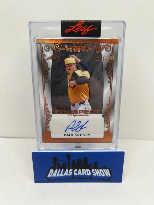 2024 Leaf Ultimate Sports Paul Skenes Prospect Signatures AUTO /25 Pirates