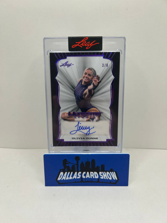 2024 Leaf Ultimate Sports Olivia Livvy Dunne Sealed Encased Auto /8