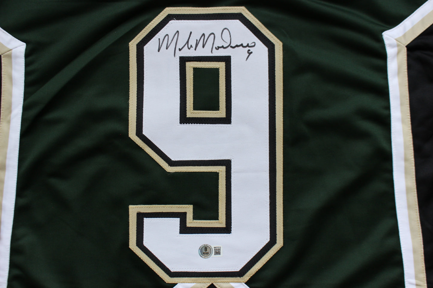 MIKE MODANO DALLAS STARS SIGNED HOCKEY JERSEY w/99 SC Champs BAS COA