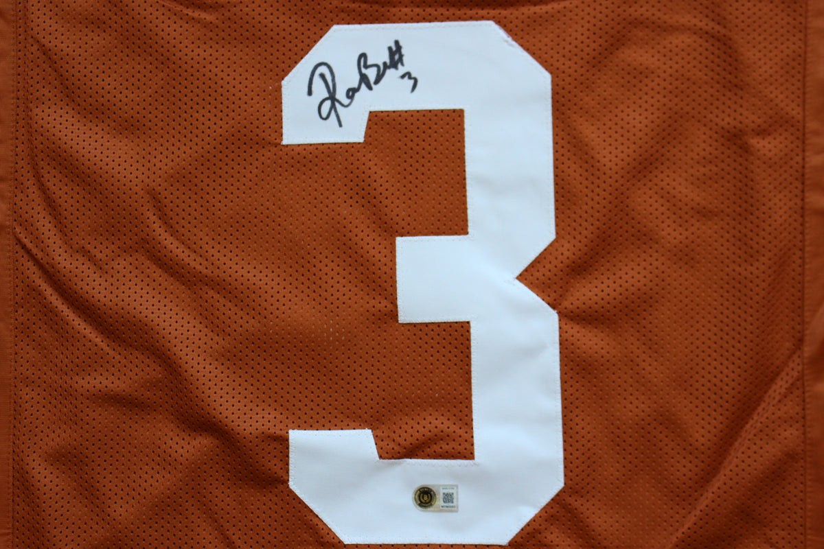 RASHEEM BILES TEXAS UT LONGHORNS SIGNED BURNT ORANGE JERSEY BAS COA