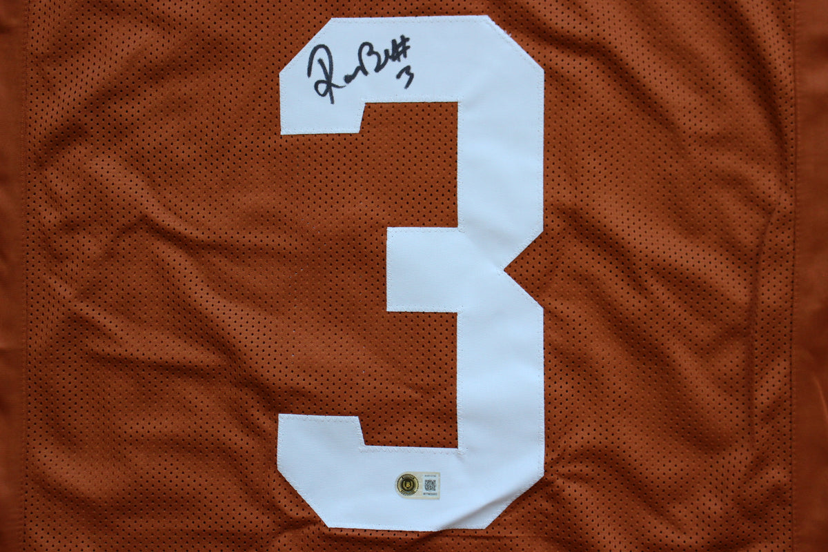 RASHEEM BILES TEXAS UT LONGHORNS SIGNED BURNT ORANGE JERSEY BAS COA